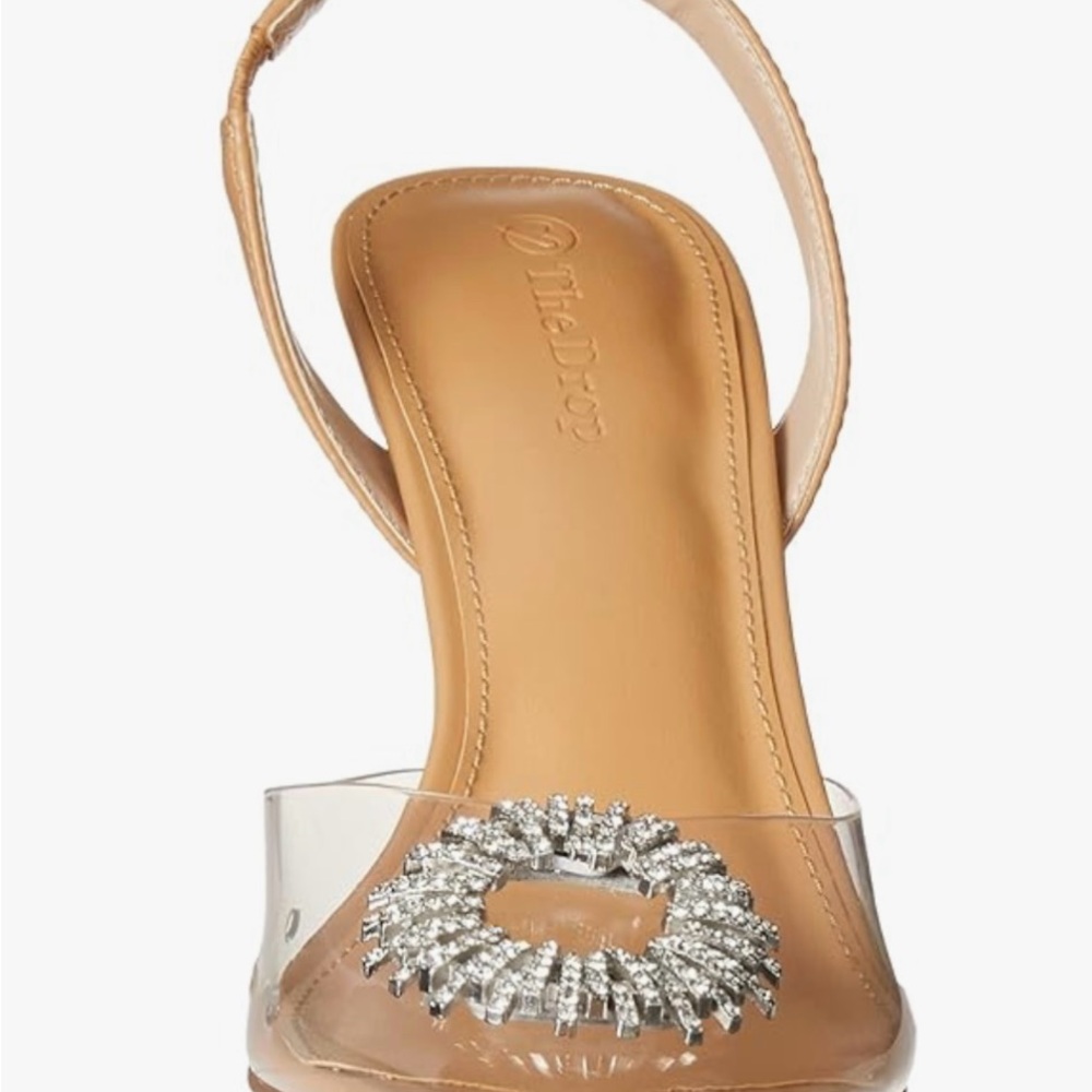 a new day Tan Heels with Crystal Embellishment